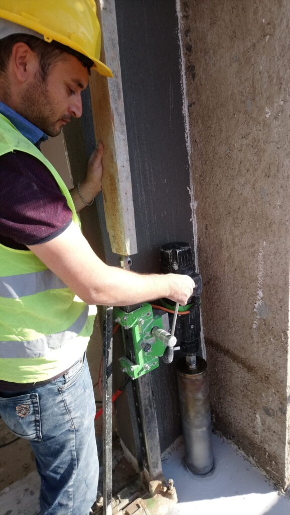 karot ile beton delme